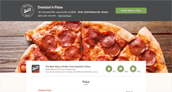 Desktop Screenshot of dominicspizzeria.com